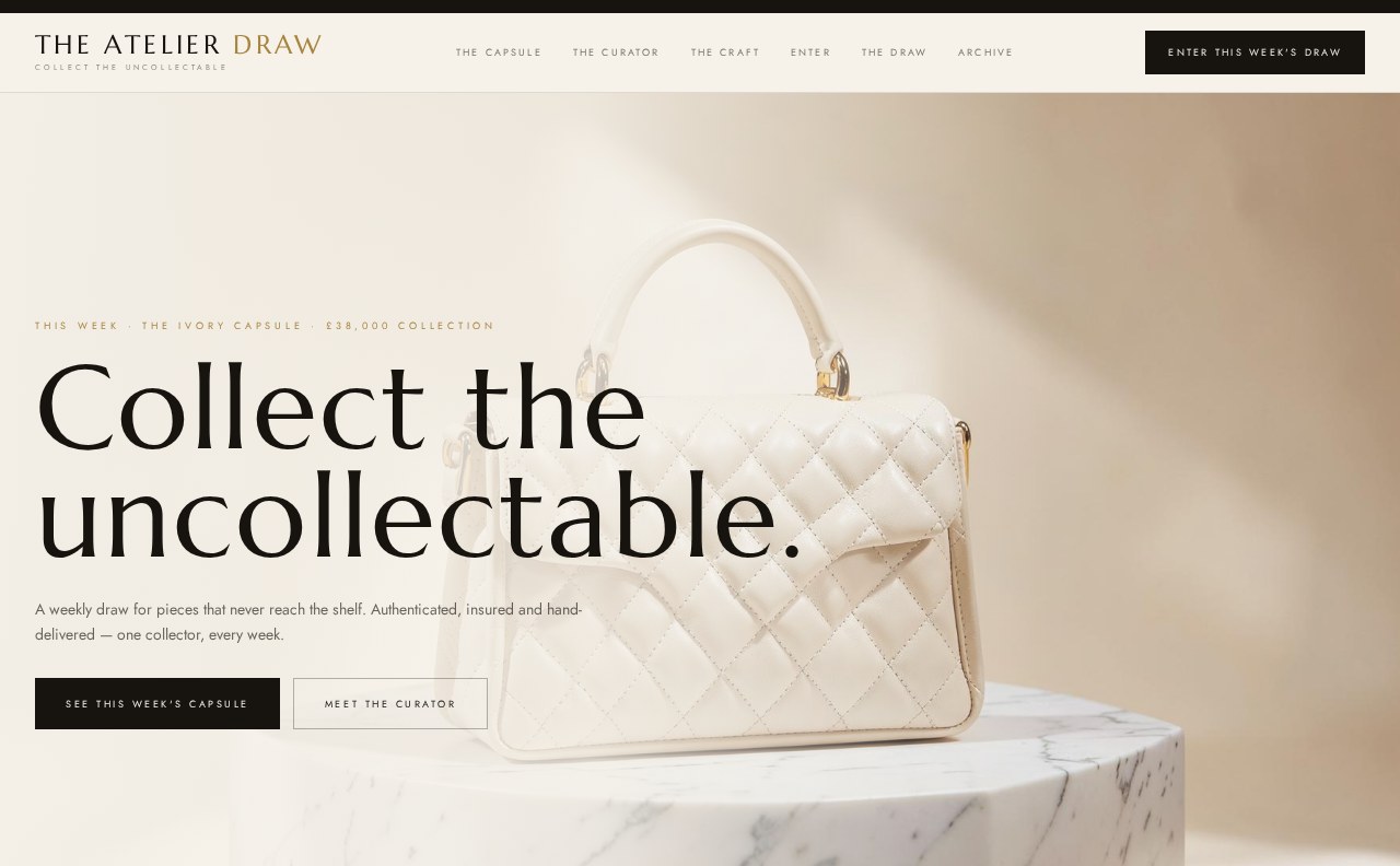 Atelier Draw luxury goods competition concept